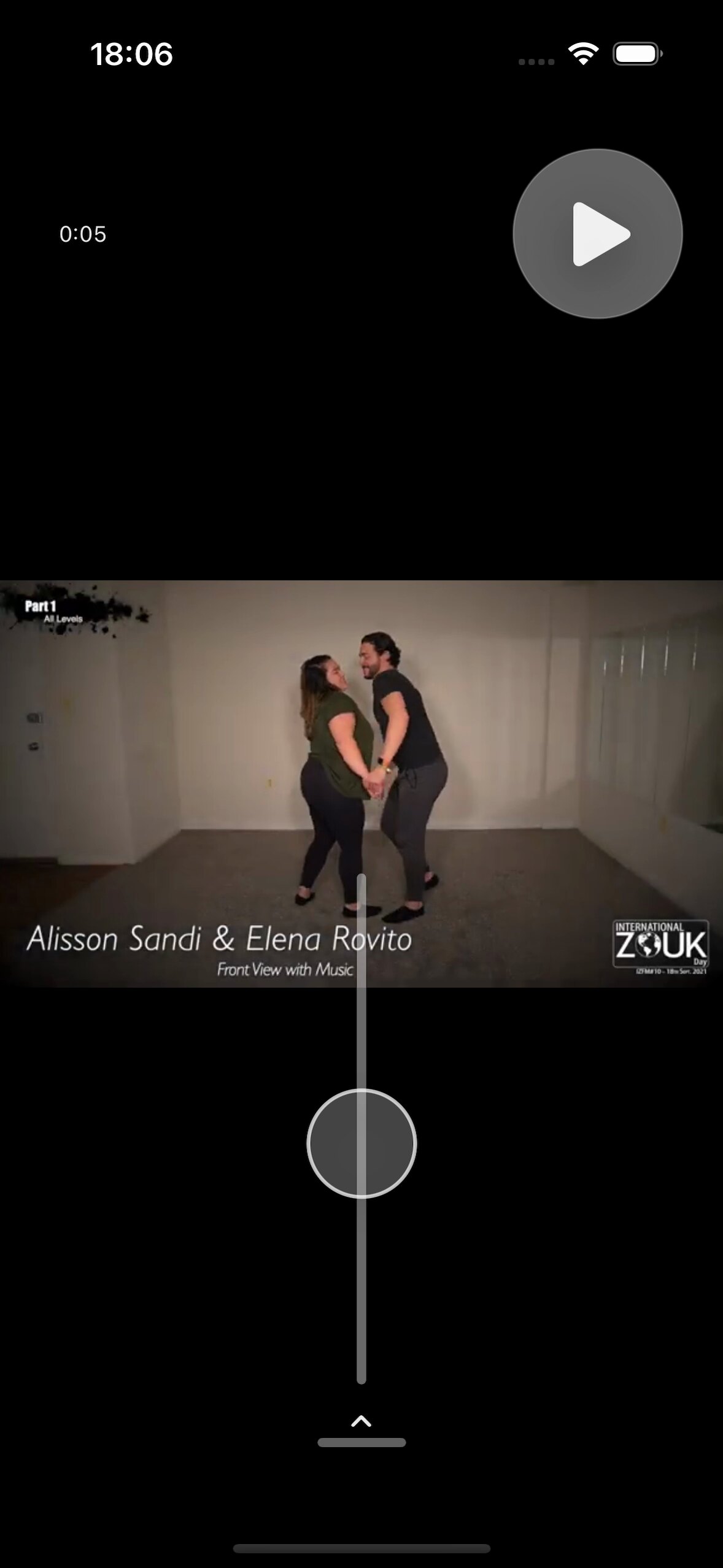 Focus view: temporarily hide the bottom controls.